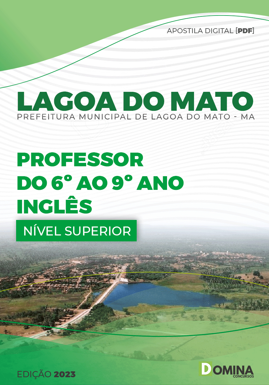 Apostila Pref Lagoa Do Mato MA 2023 Professor Inglês