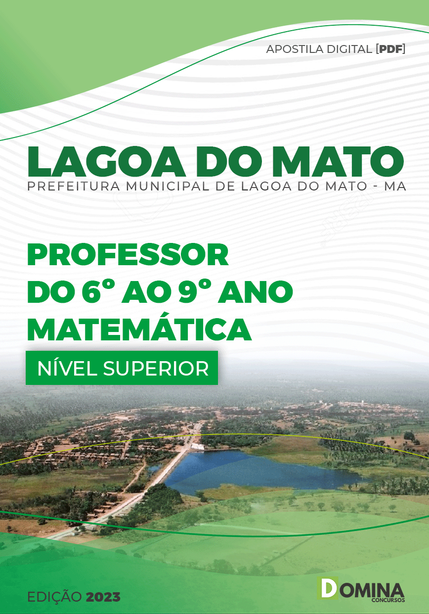 Apostila Pref Lagoa Do Mato MA 2023 Professor Matemática