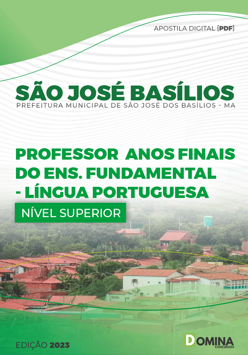 Apostila Pref São José dos Basílios MA 2023 Professor Português