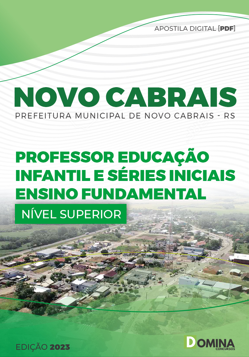 Apostila Pref Novo Cabrais RS 2023 Professor Educação Infantil
