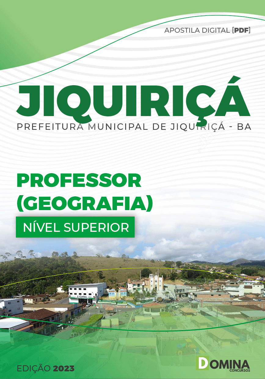 Apostila Concurso Pref Jiquiriçá BA 2023 Professor Geografia