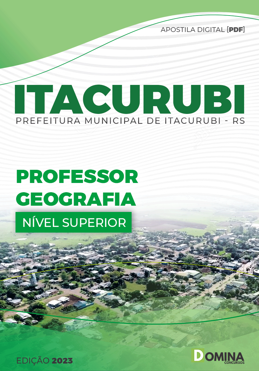 Apostila Pref Itacurubi RS 2023 Professor Geografia