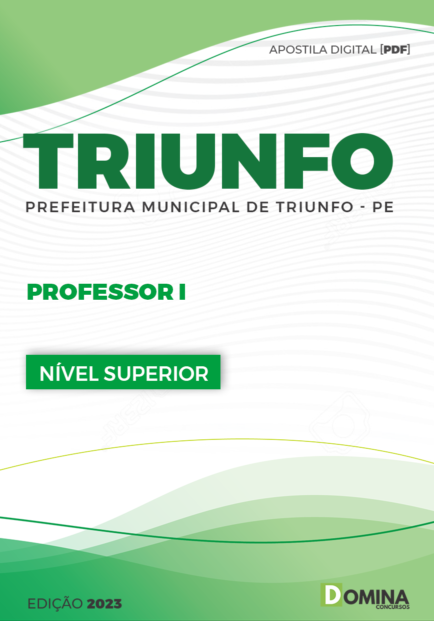 Apostila Concurso Pref Triunfo PE 2023 Professor I