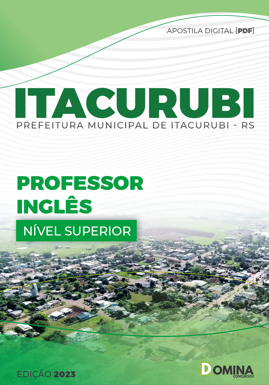 Apostila Digital Pref Itacurubi RS 2023 Professor Inglês