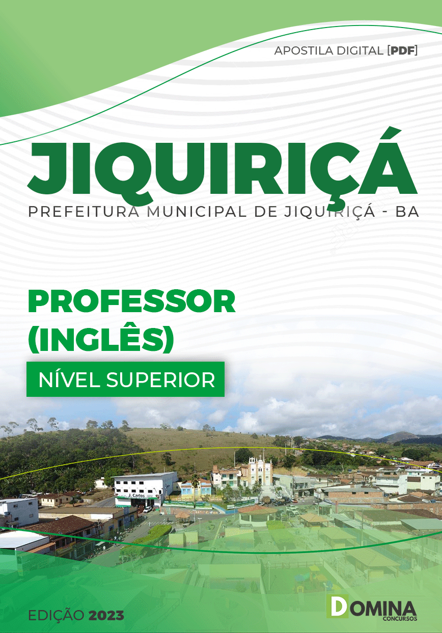 Apostila Concurso Pref Jiquiriçá BA 2023 Professor Inglês