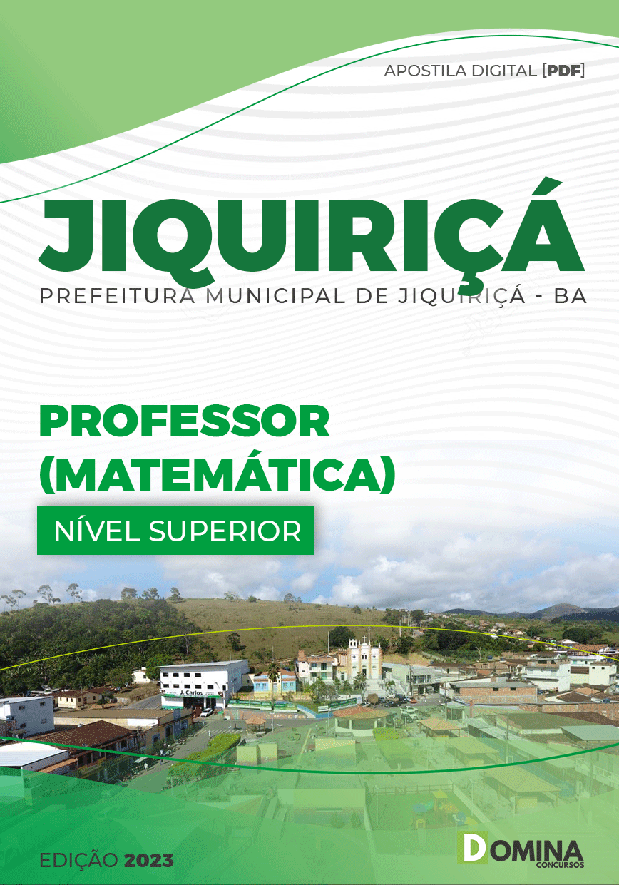 Apostila Concurso Pref Jiquiriçá BA 2023 Professor Matemática