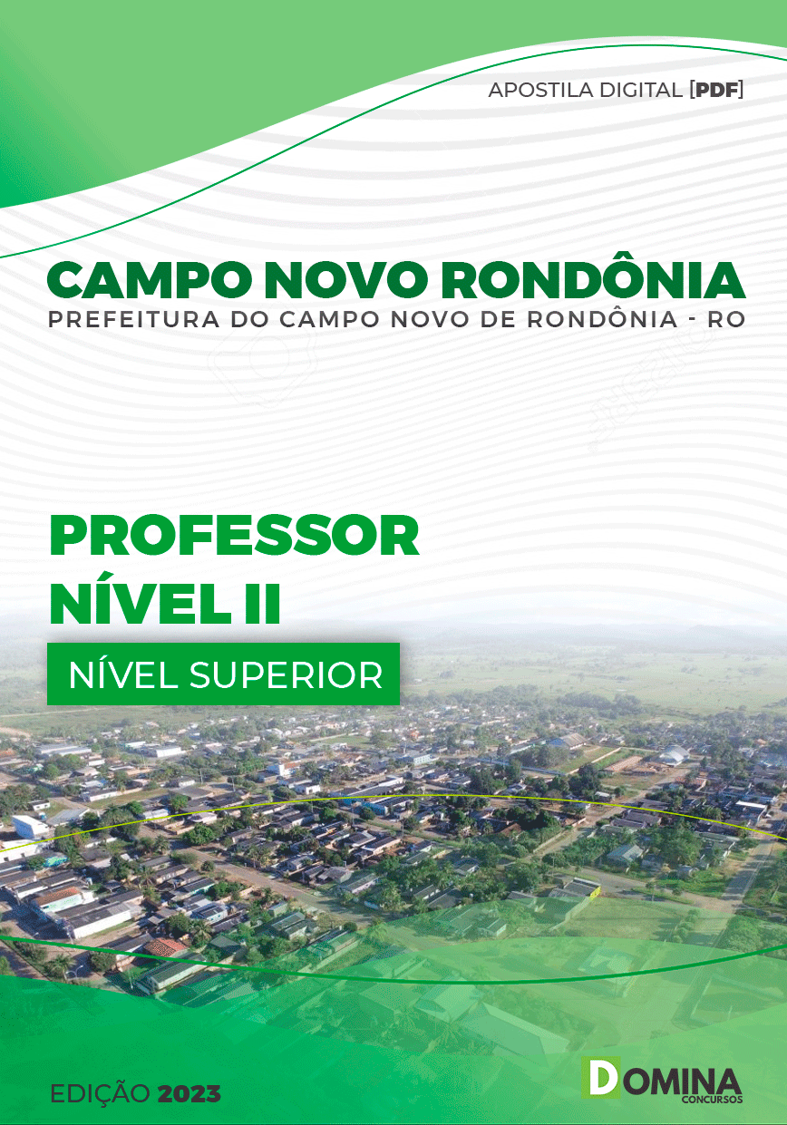 Apostila Pref Campo Novo Rondônia RO 2023 Professor Nível II