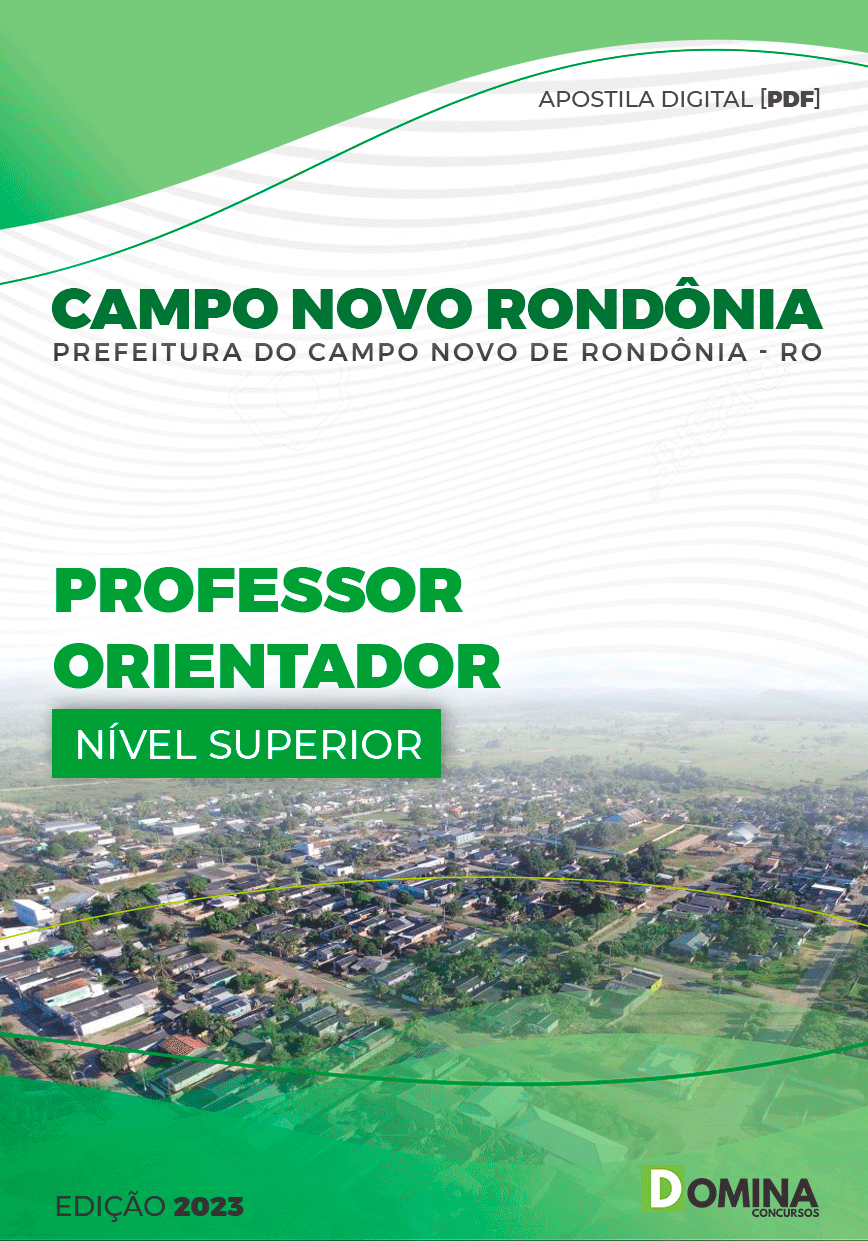 Apostila Pref Campo Novo Rondônia RO 2023 Professor Orientado
