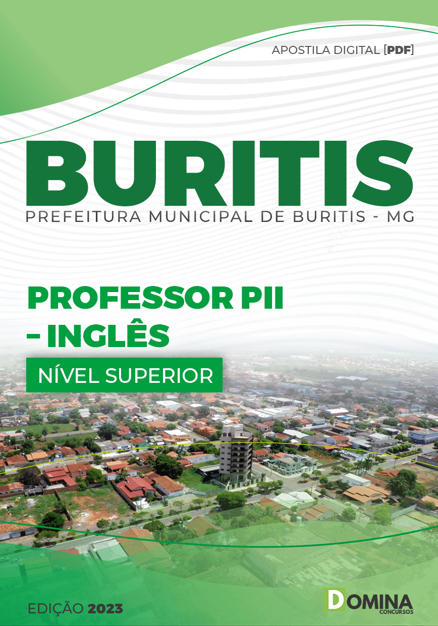 Apostila Pref Buritis MG 2023 Professor PII Inglês
