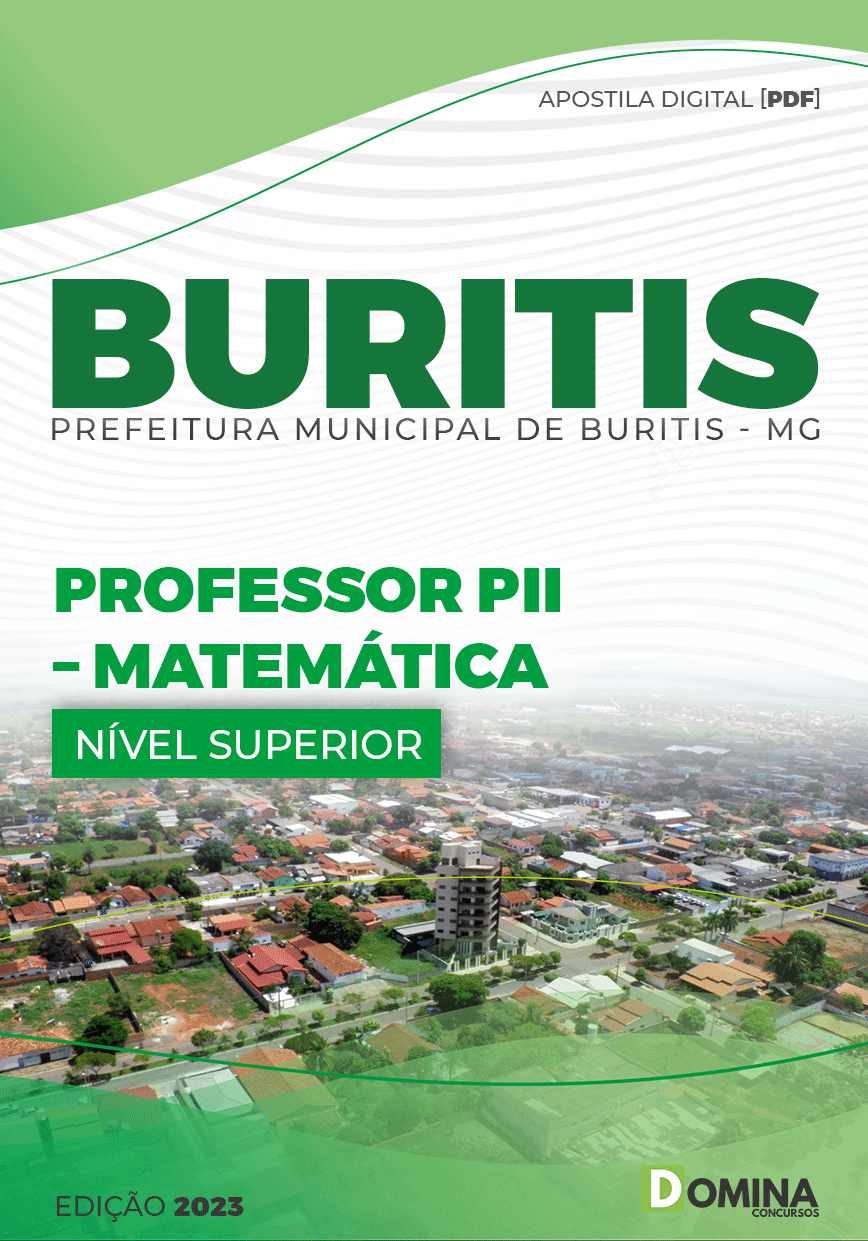 Apostila Pref Buritis MG 2023 Professor PII Matemática