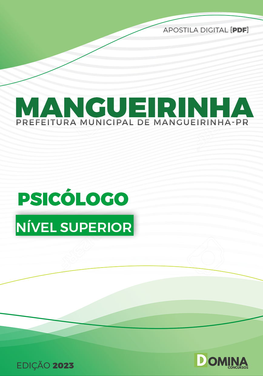 Apostila Digital Pref Mangueirinha PR 2023 Psicólogo