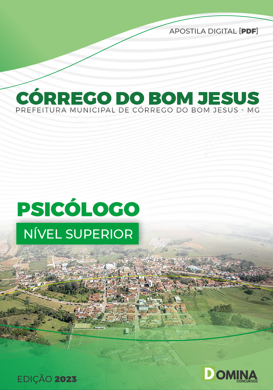 Apostila Pref Córrego Bom Jesus MG 2023 Psicólogo