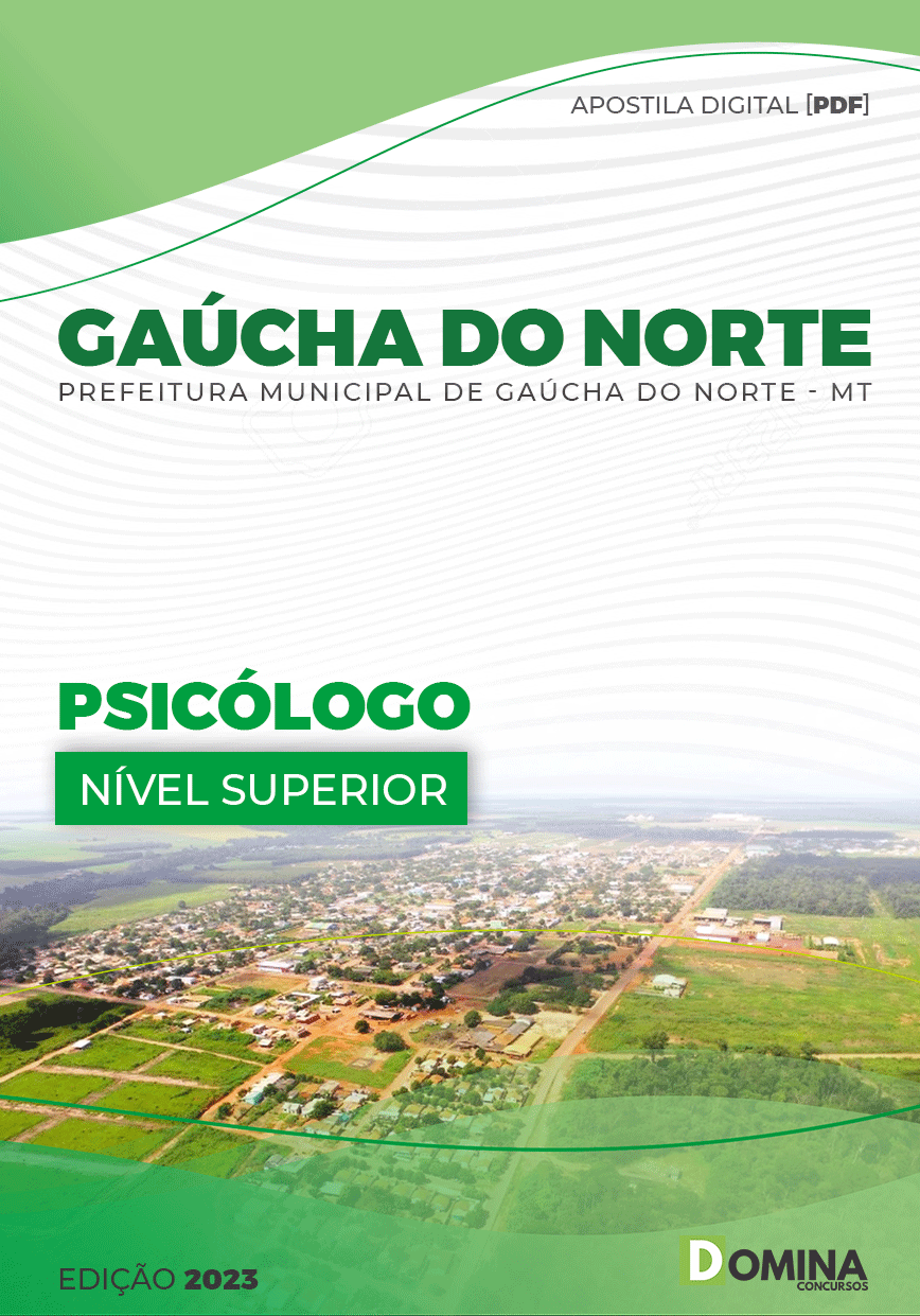 Apostila Pref Gaúcha do Norte MT 2023 Professor Psicólogo