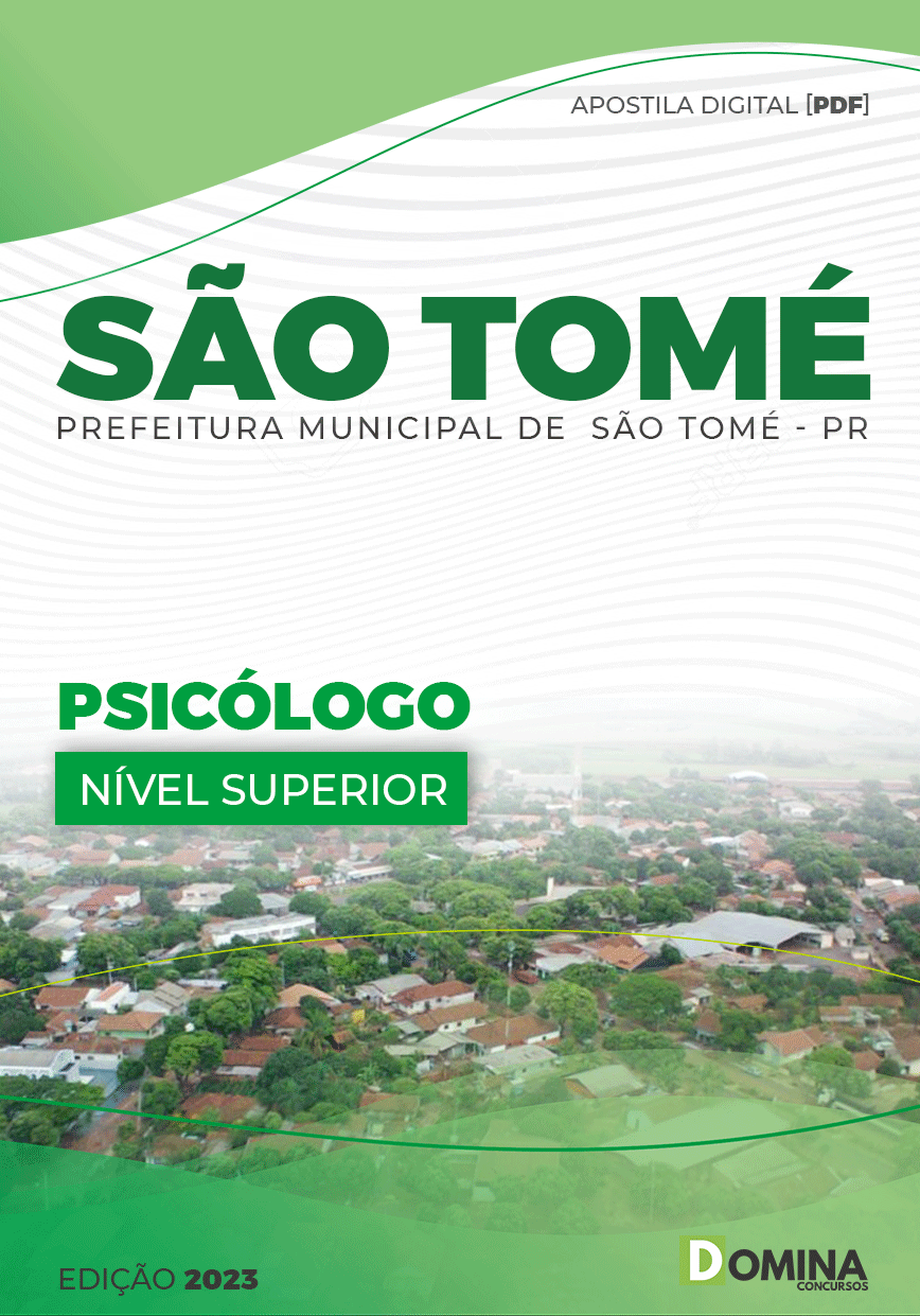 Apostila Concurso Pref São Tomé PR 2023 Psicólogo