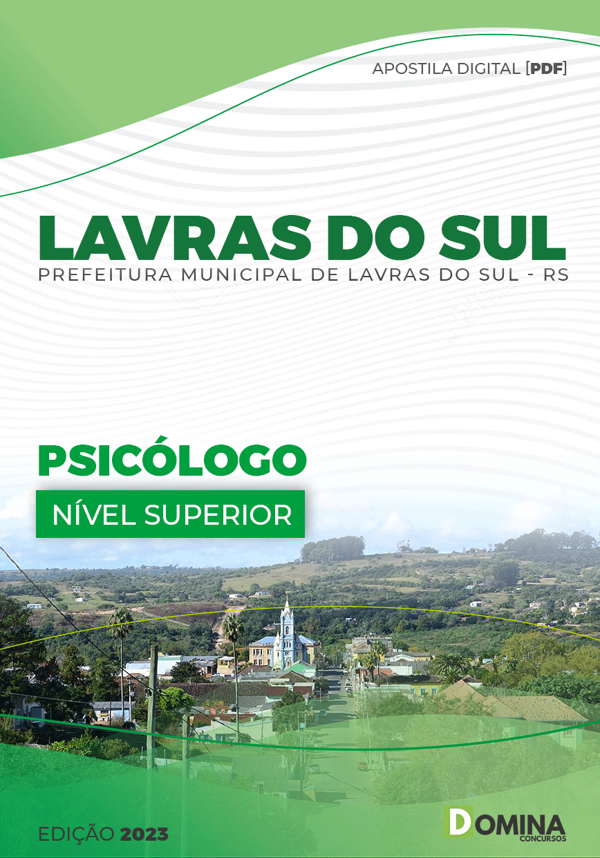 Apostila Digital Pref Lavras do Sul RS 2023 Psicólogo