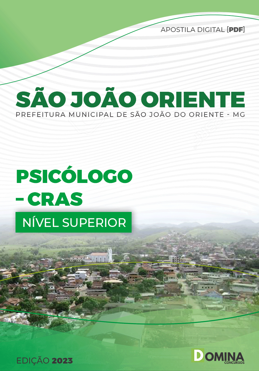 Apostila Pref São João Oriente MG 2023 Psicólogo CREAS