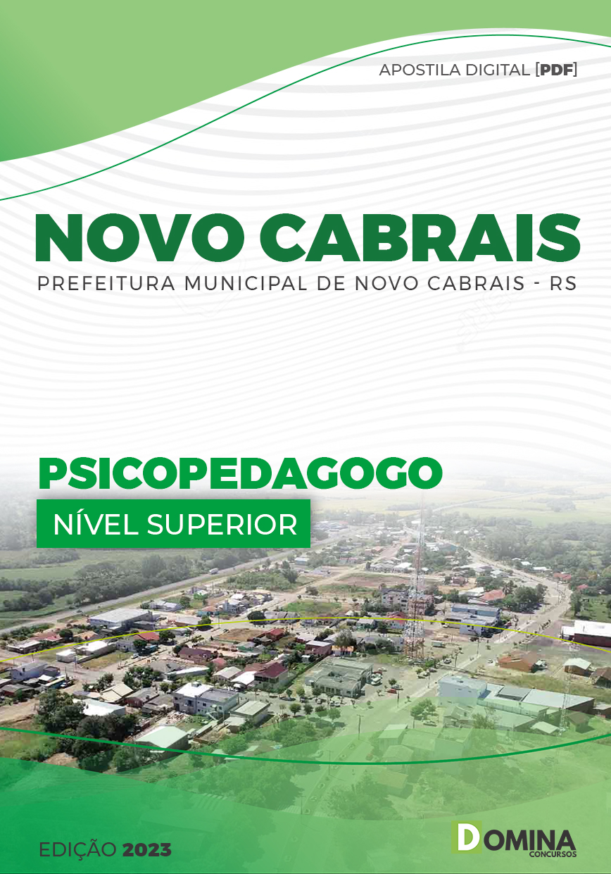 Apostila Digital Pref Novo Cabrais RS 2023 Psicopedagogo
