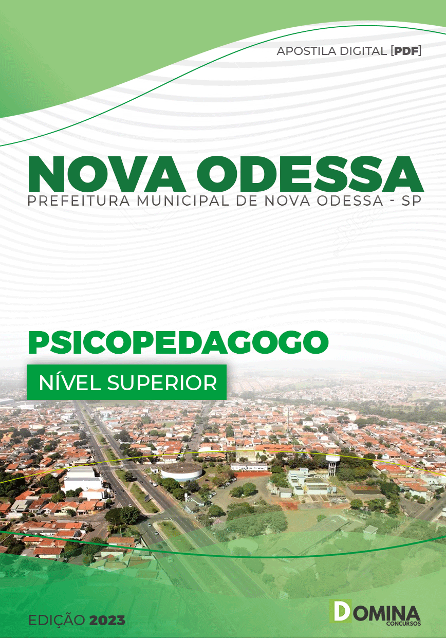 Apostila Digital Pref Nova Odessa SP 2023 Psicopedagogo