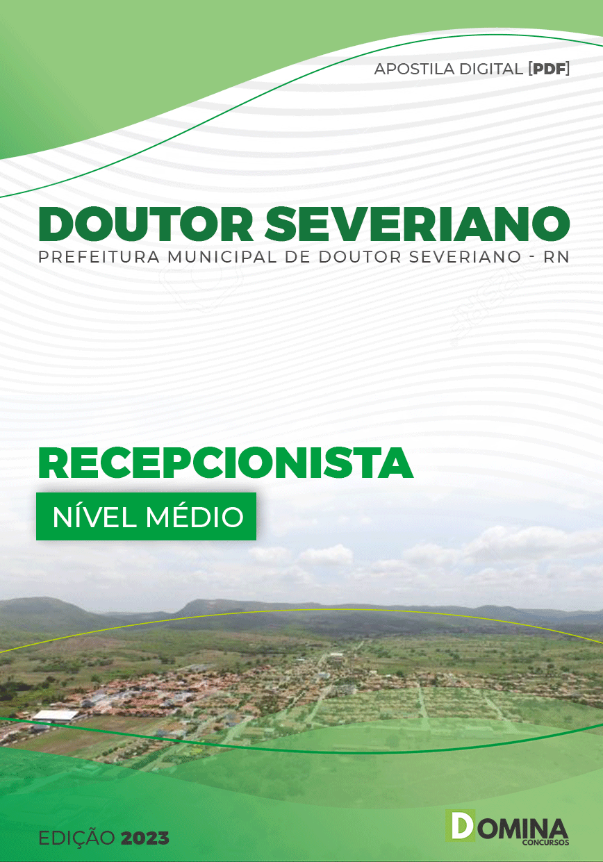 Apostila Pref Doutor Severiano RN 2023 Recepcionista
