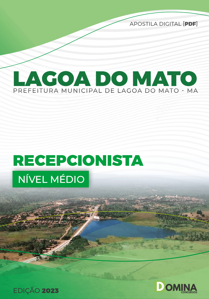 Apostila Pref Lagoa Do Mato MA 2023 Recepcionista