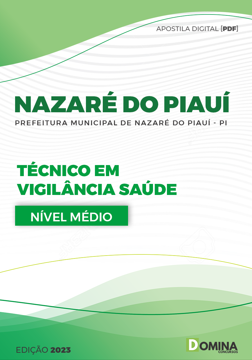Apostila Pref Nazaré do Piauí PI 2023 Técnico Vigilância Saúde