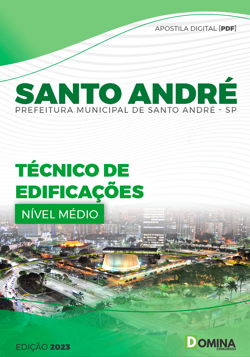 Apostila Digital Pref Santo André SP 2023 Técnico Edificações