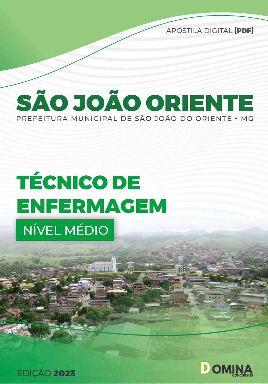 Apostila Pref São João Oriente MG 2023 Técnico Enfermagem