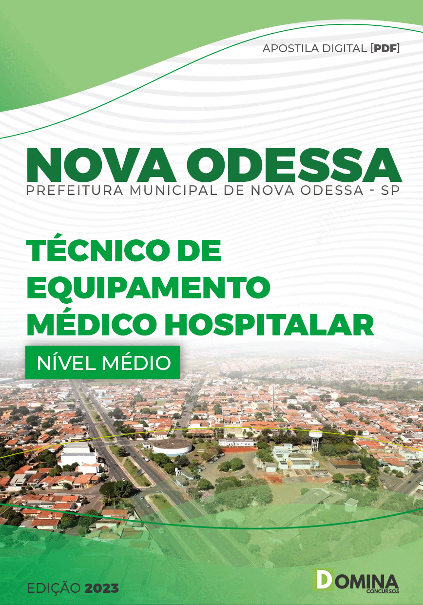 Apostila Pref Nova Odessa SP 2023 Técnico Equipamento Hospitalar