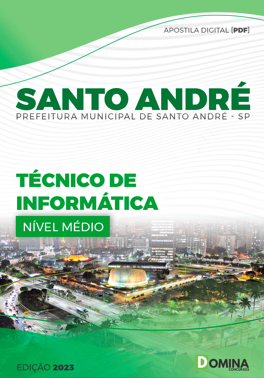 Apostila Digital Pref Santo André SP 2023 Técnico Informática
