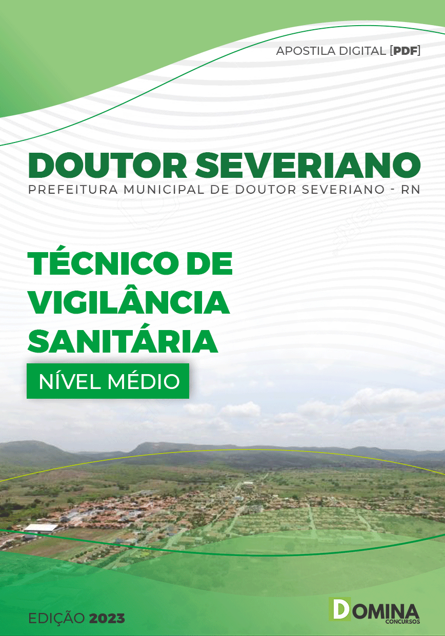 Apostila Pref Doutor Severiano RN 2023 Técnico Vigilância Sanitária