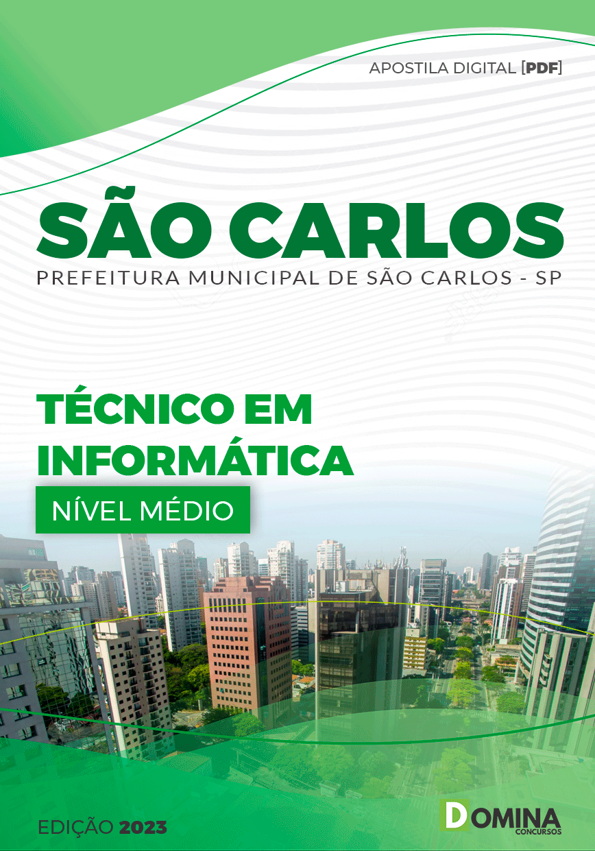 Apostila Digital Pref São Carlos SP 2023 Técnico Informática