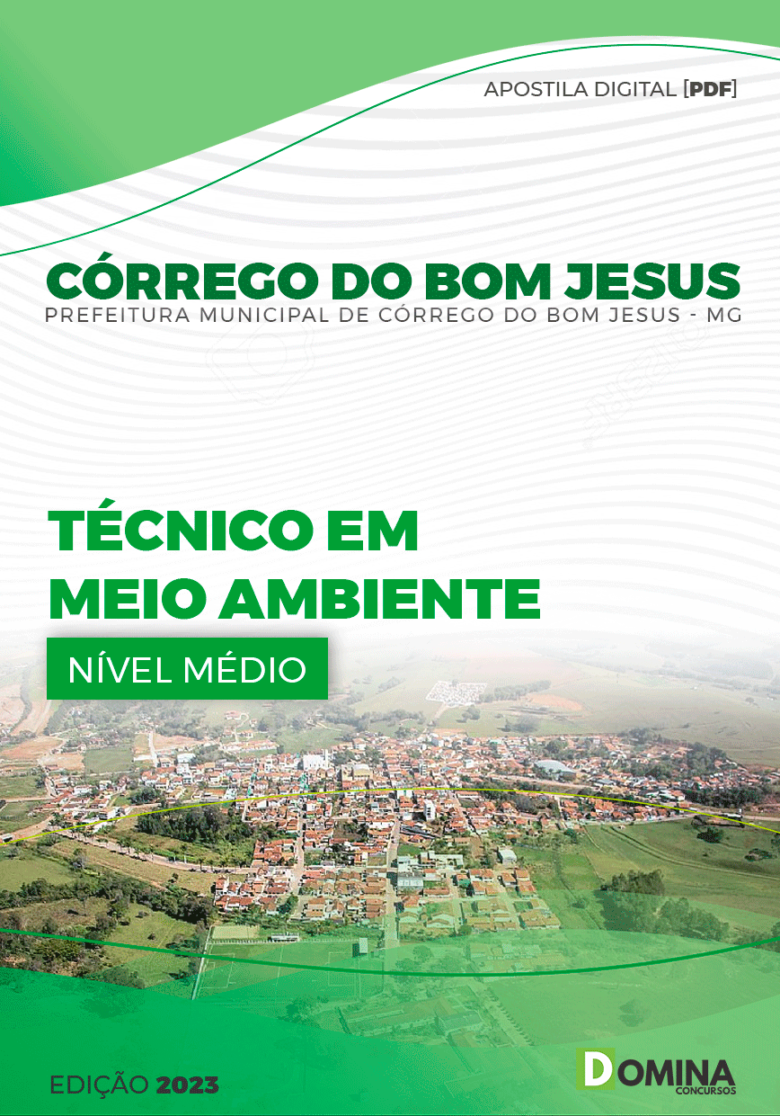 Apostila Pref Córrego Bom Jesus MG 2023 Técnico Meio Ambiente