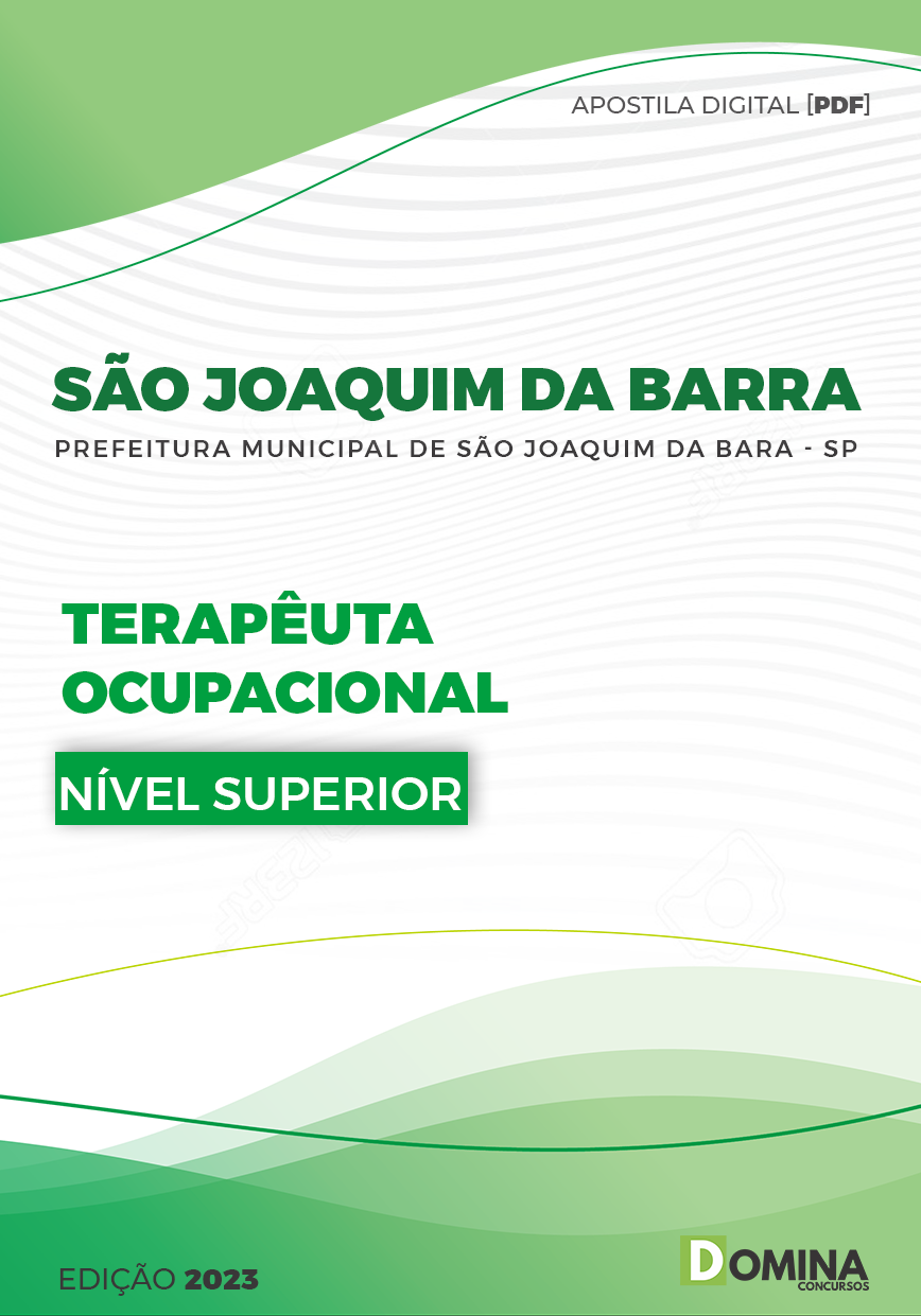 Apostila Pref São Joaquim da Barra SP 2023 Terapeuta Ocupacional