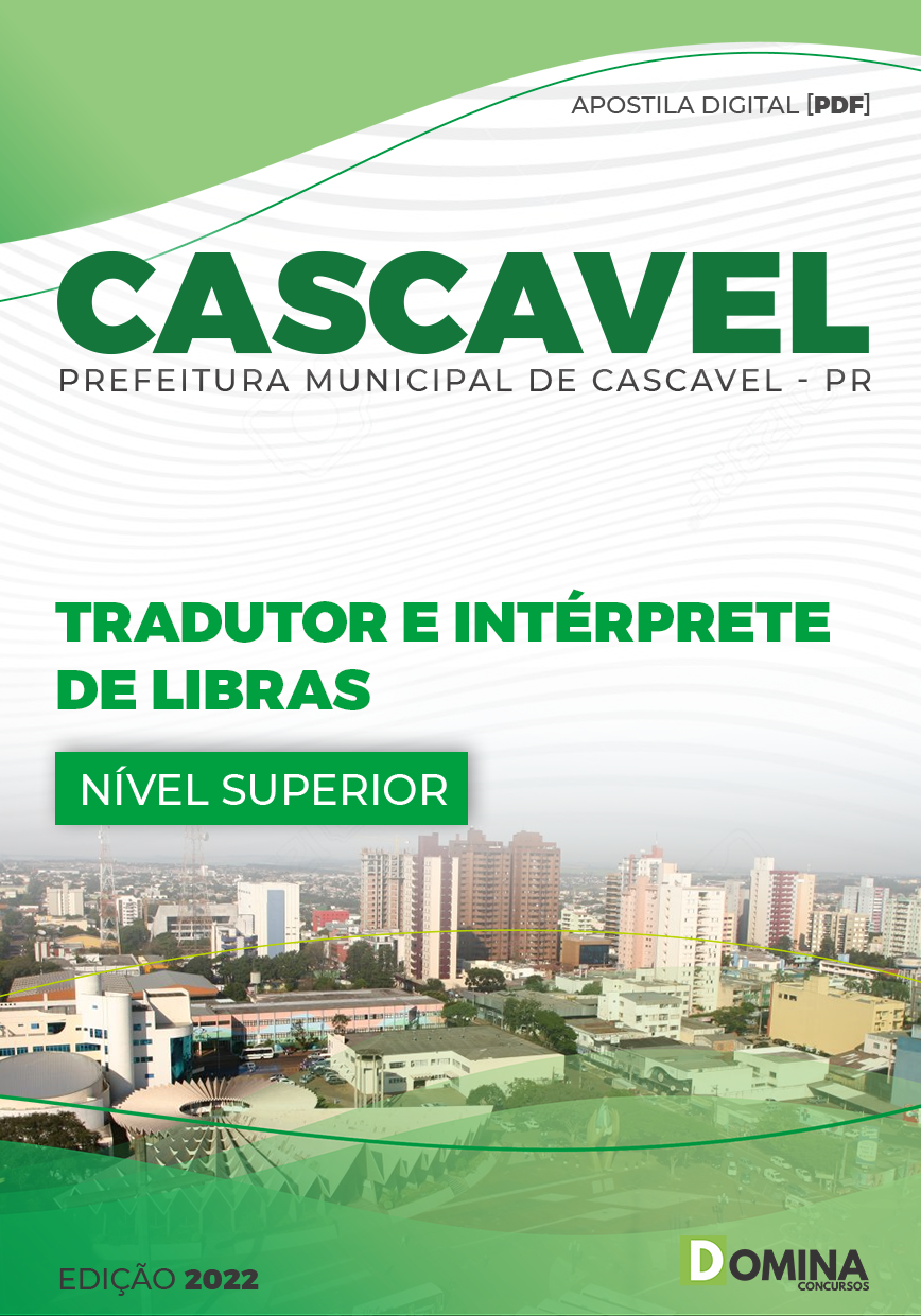 Apostila Pref Cascavel PR 2023 Tradutor Intérprete Libras