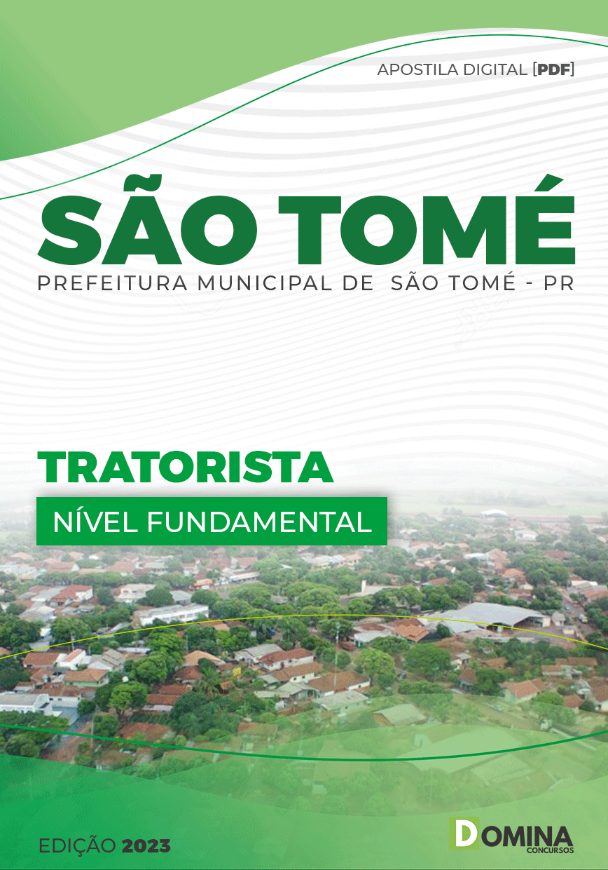 Apostila Concurso Pref São Tomé PR 2023 Tratorista