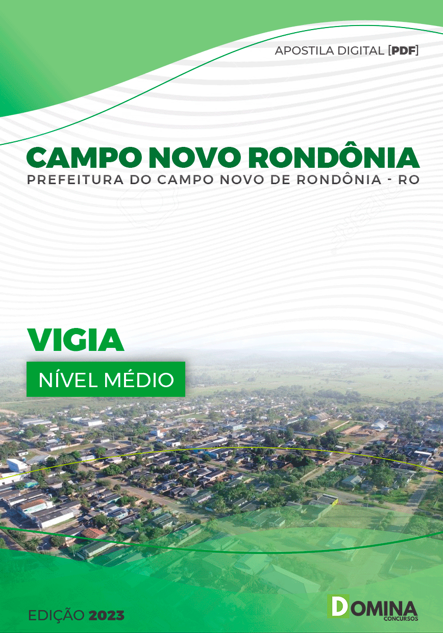 Apostila Pref Campo Novo Rondônia RO 2023 Vigia