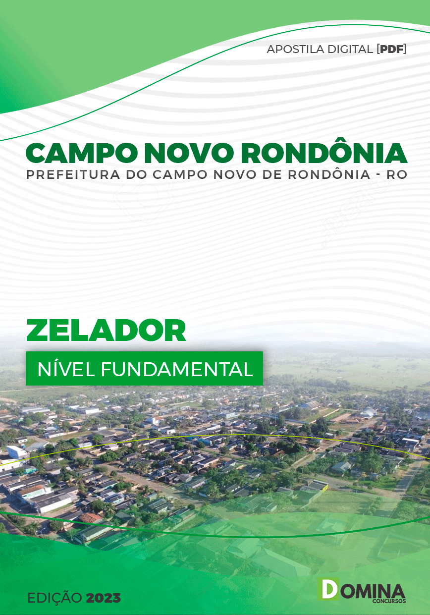 Apostila Pref Campo Novo Rondônia RO 2023 Zelador