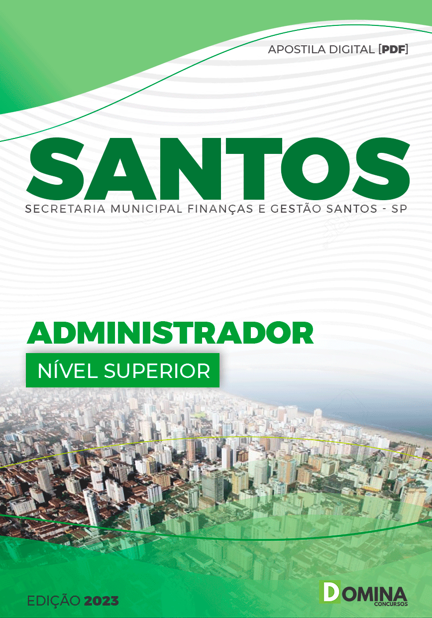 Apostila Concurso Pref Santos SP 2023 Administrador