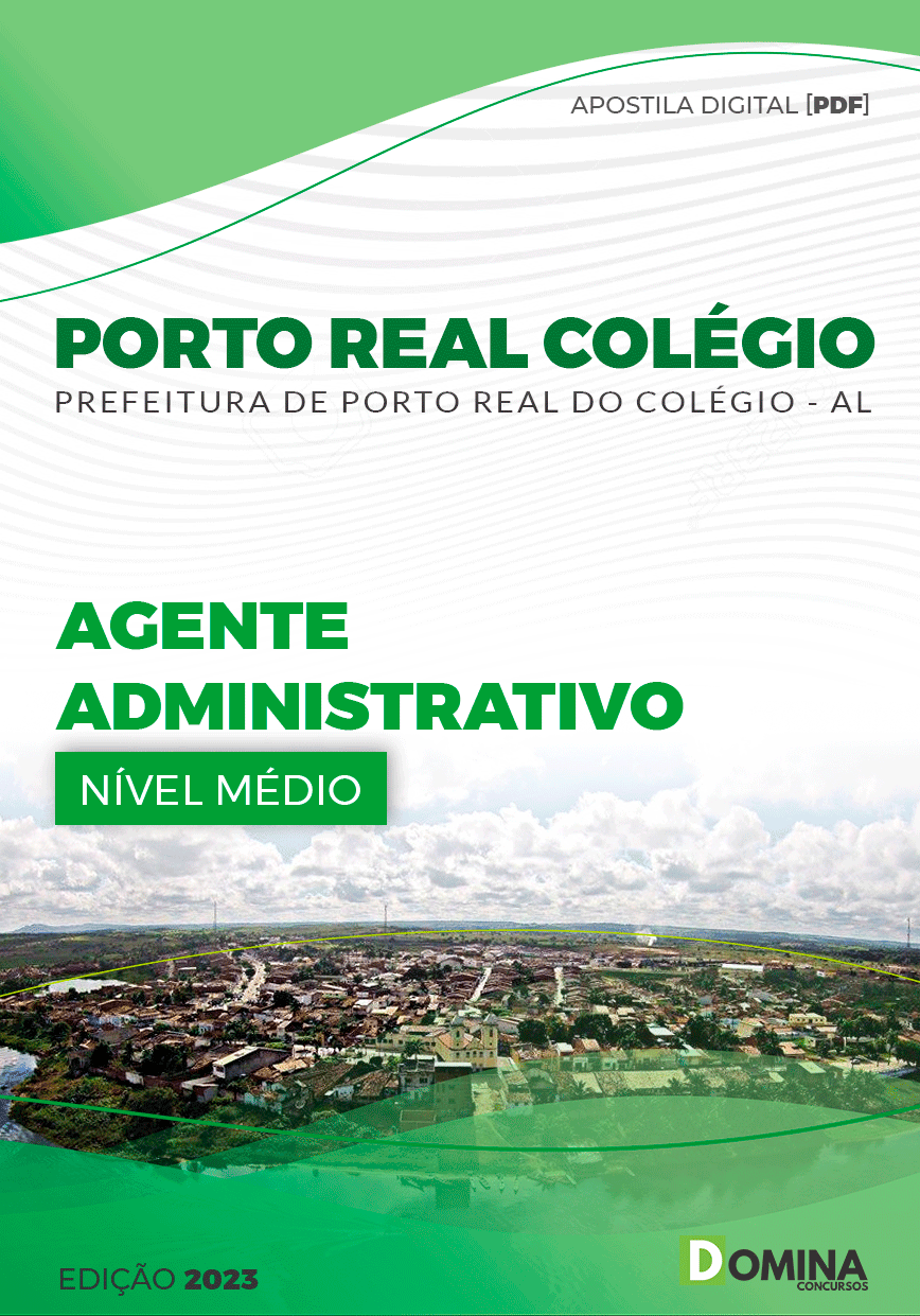 Apostila Pref Porto Real do Colégio AL 2023 Agente Administrativo