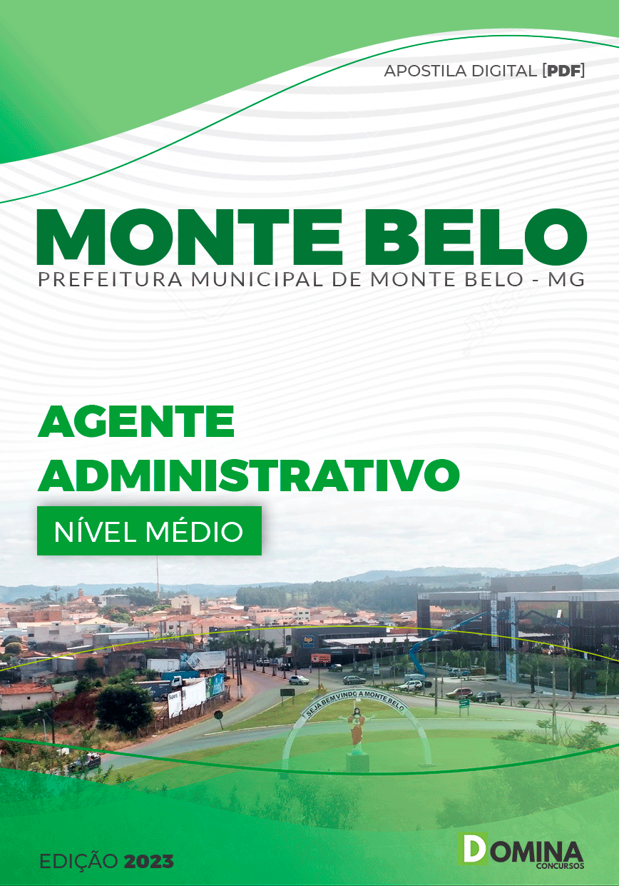 Apostila Pref Monte Belo MG 2023 Agente Administrativo