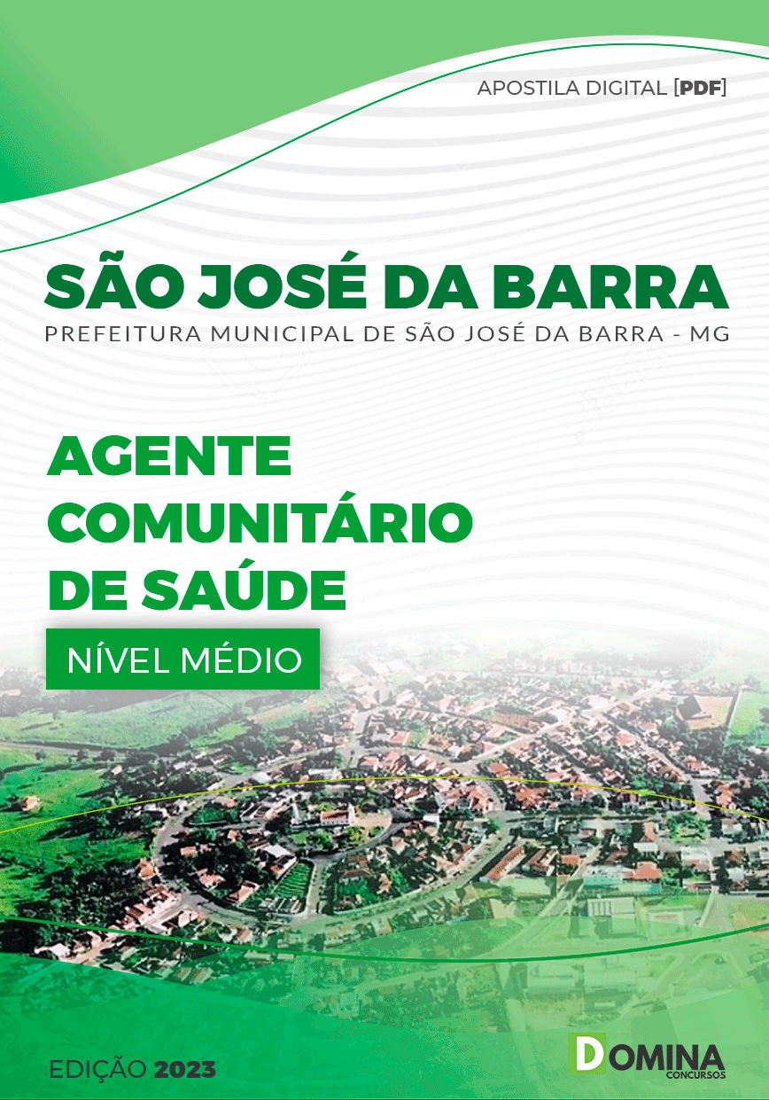 Apostila Pref São José da Barra MG 2023 Agente Comunitário Saúde