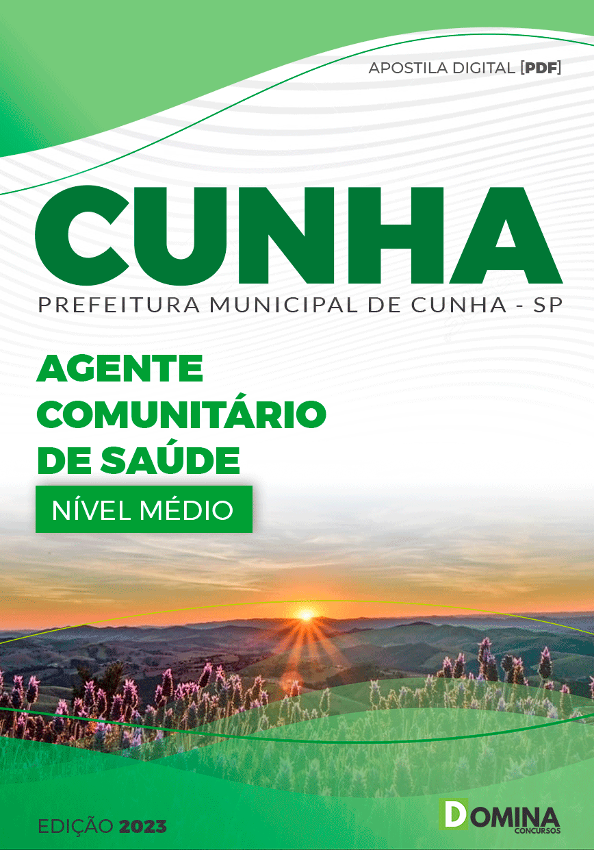 Apostila Concurso Pref Cunha SP 2023 Agente Comunitário Saúde