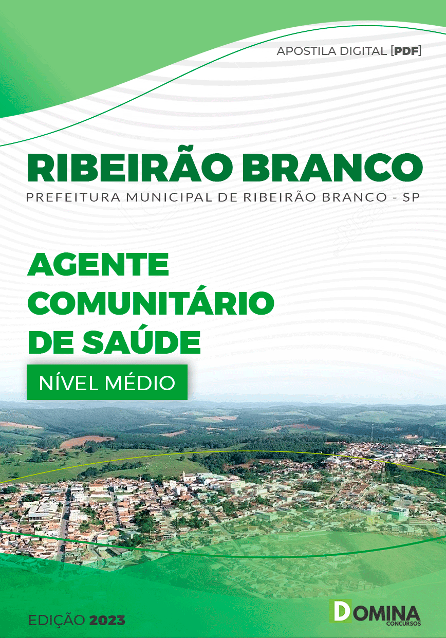Apostila Pref Ribeirão Branco SP 2023 Agente Comunitário Saúde