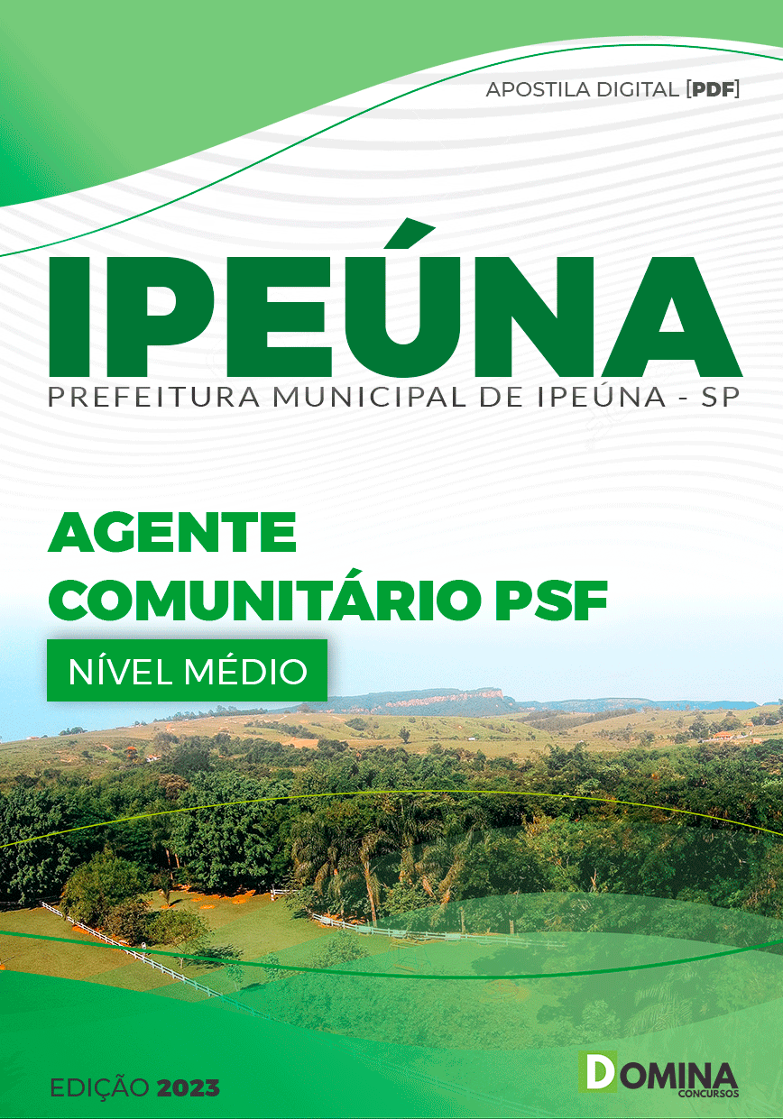 Apostila Pref Ipeúna SP 2023 Agente Comunitário Saúde