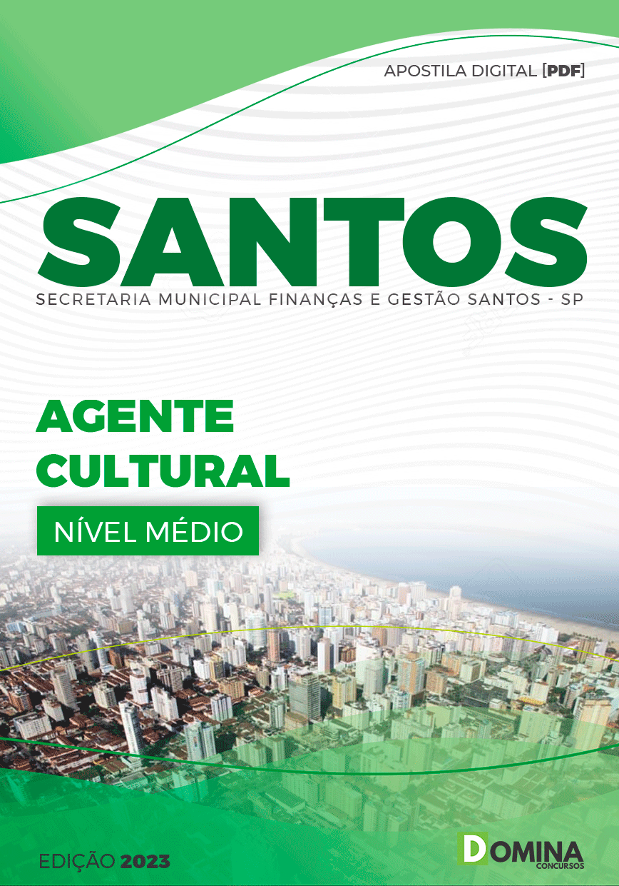 Apostila Concurso Pref Santos SP 2023 Agente Cultural
