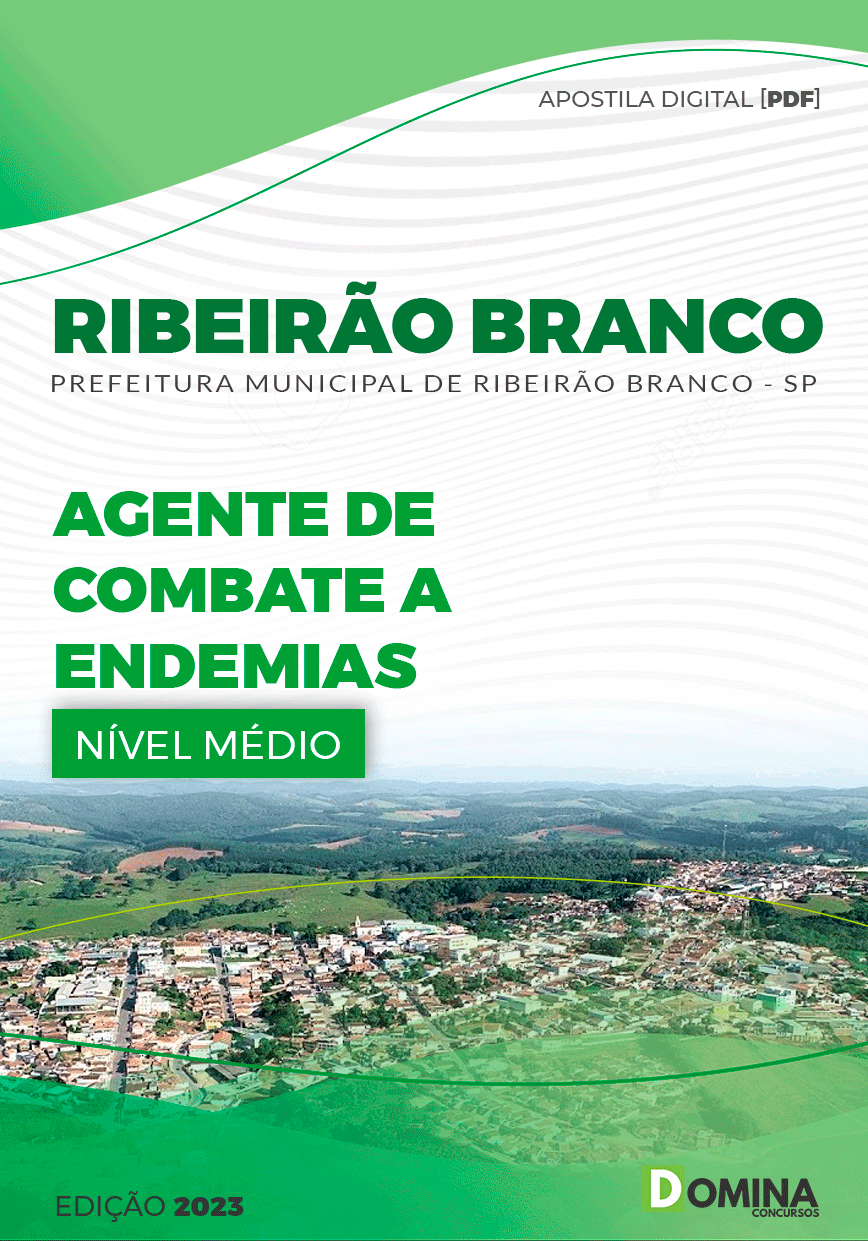 Apostila Pref Ribeirão Branco SP 2023 Agente Combate Endemias