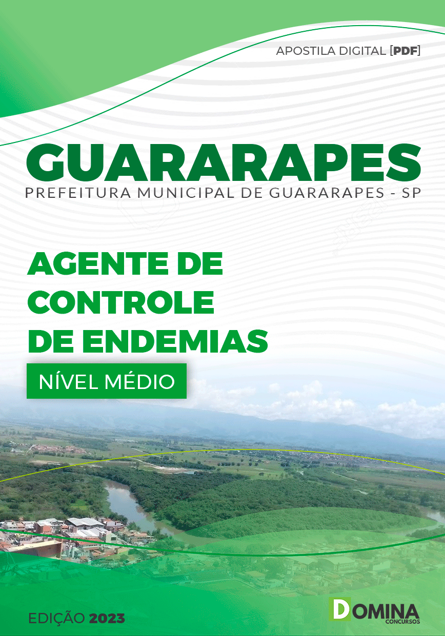 Apostila Pref Guararapes SP 2023 Agente Controle Endemias