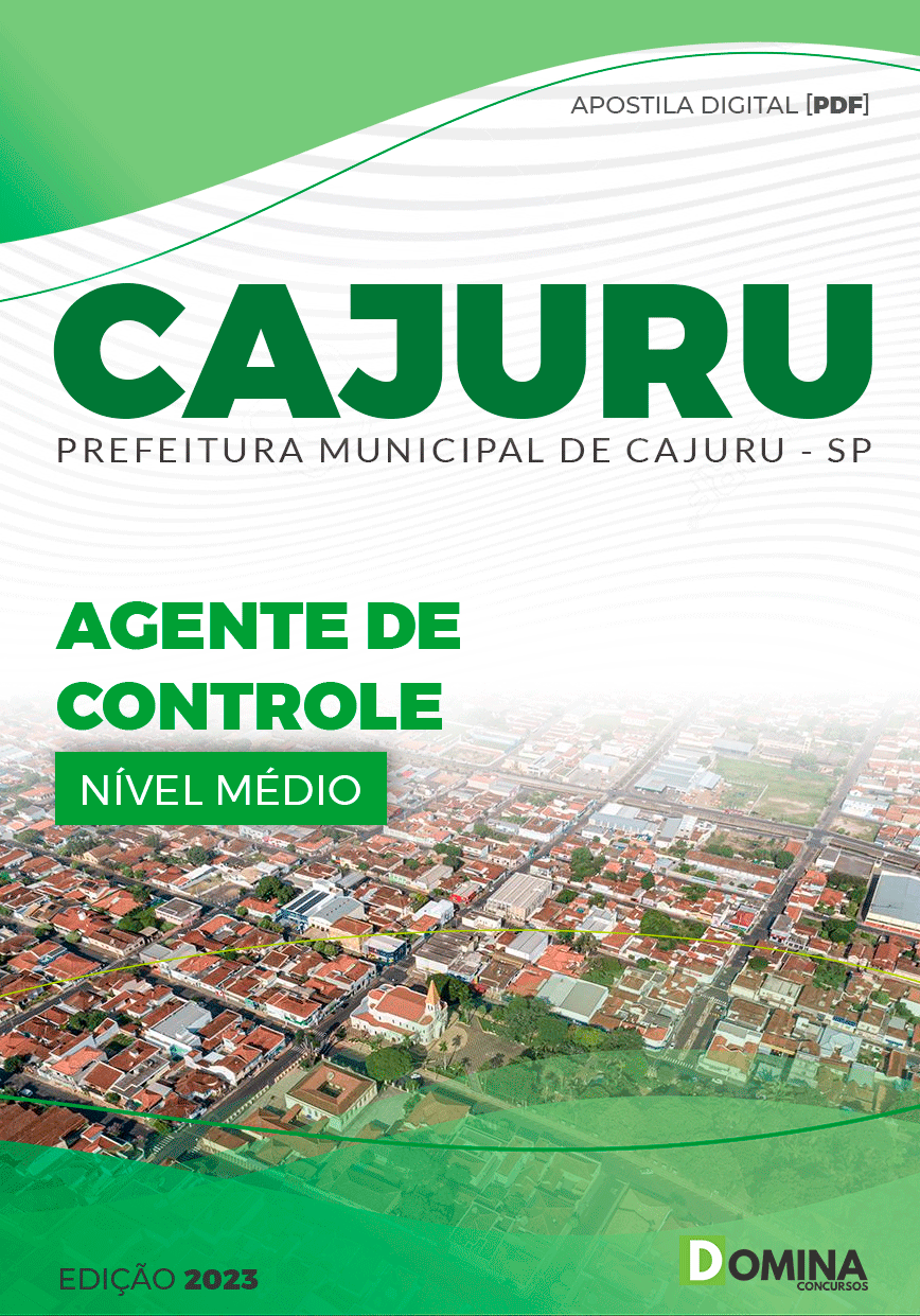 Apostila Concurso Pref Cajuru SP 2023 Agente Controle