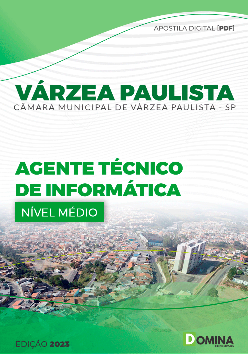 Apostila Câmara Várzea Paulista SP 2023 Agente Técnico Informática