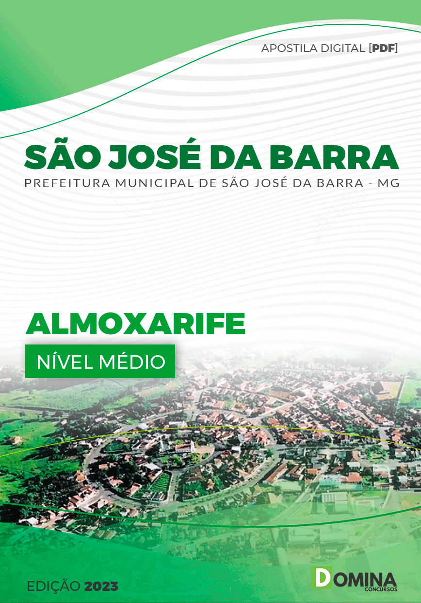 Apostila Pref São José da Barra MG 2023 Almoxarife